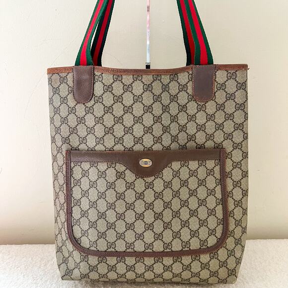 GUCCI Ophidia Sherry Line Monogram Tote Bag - Picture 1 of 11